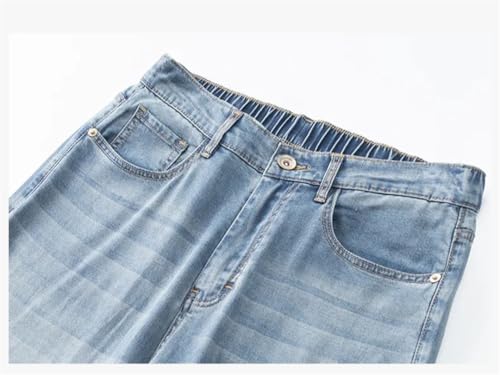 Men Thin Jeans Soft Straight Vintage Casual Trousers Street Comfortable Denim Pants4