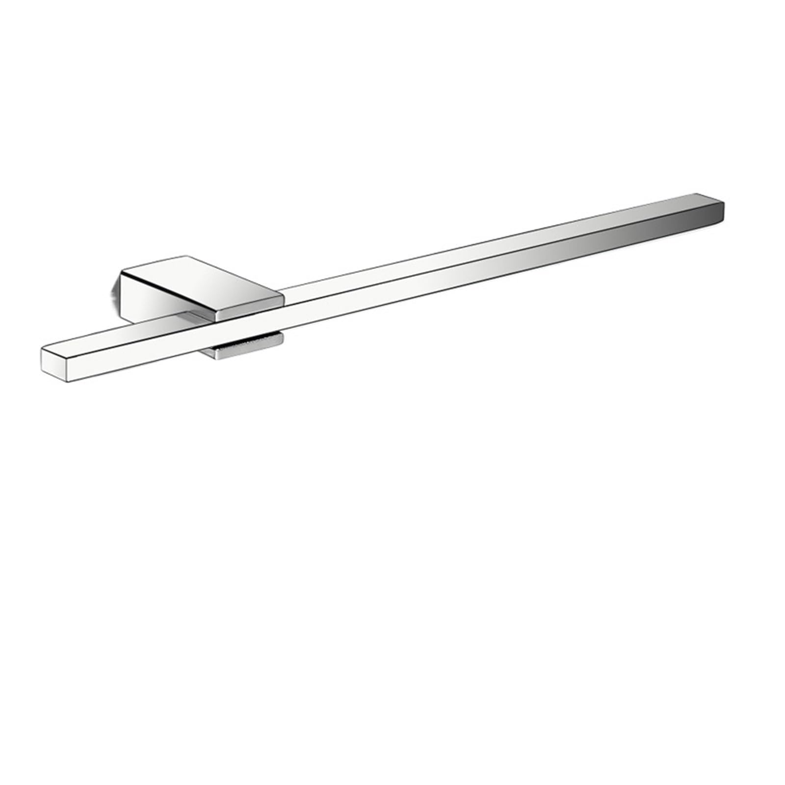 Towel Rack Movable Wall Mounted Bath Towel Holder Square Bathroom Shelf Kitchen Storage Hanger Space-Saving Towel Bar(40CM Color 01)