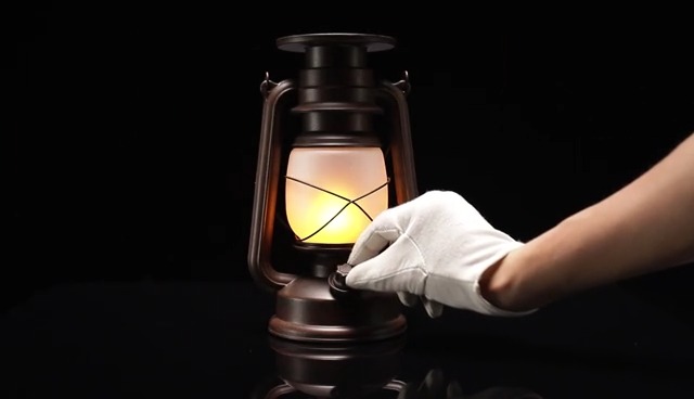 Amazon.co.jp: アンティークLEDランタン、アンティーク揺れ炎LED