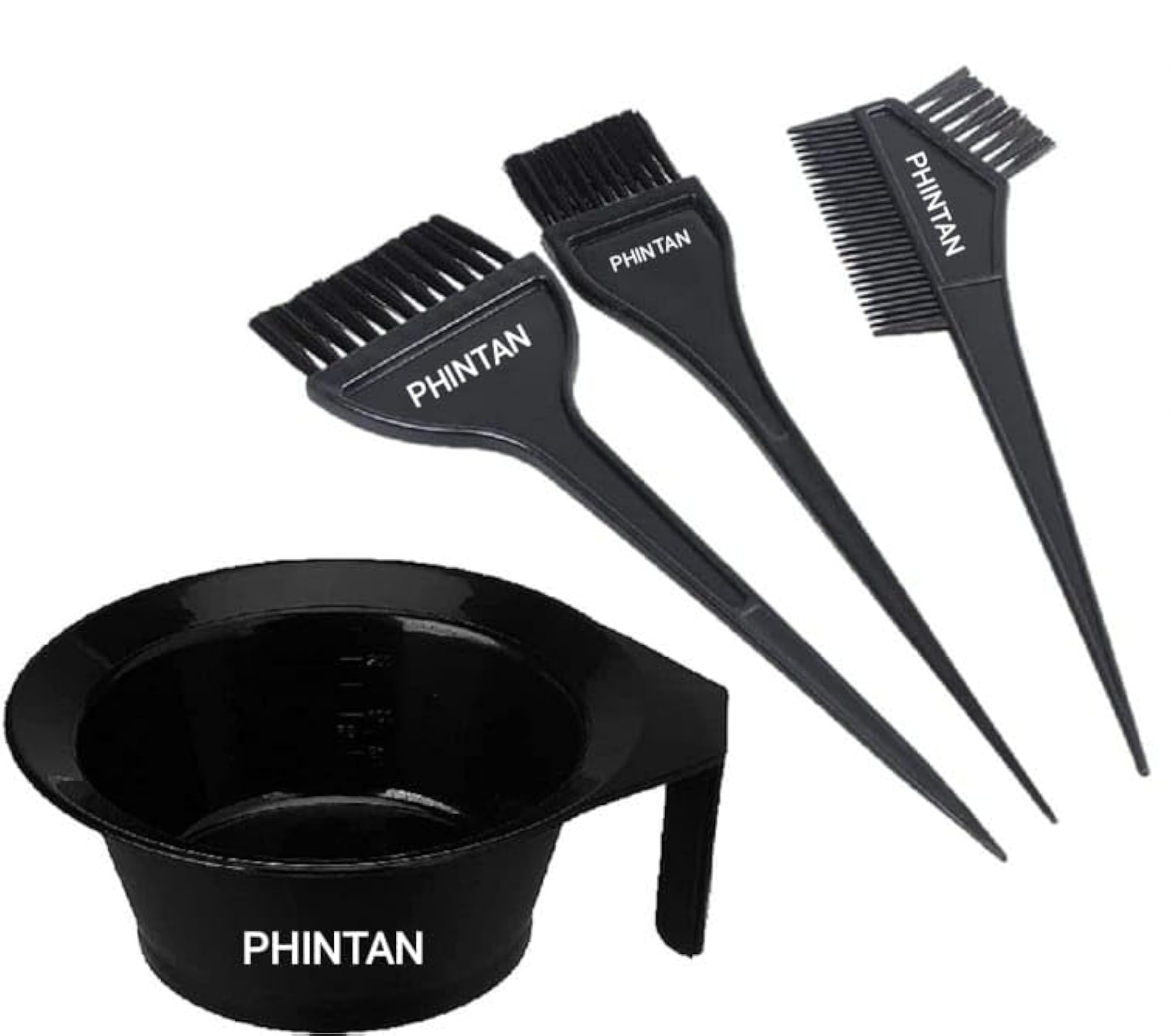 Professional Hair Coloring Brush & Mixing Bowl Set, 4-in-1 Kit