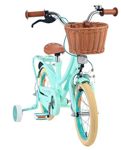 Vélo enfant vert Volare Excellent 14 pouces avec finitions soignées et panier robuste - 6
