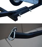 Hundewagen Zum Ziehen Mit Sitz Robuster Hunde-Zugwagen Mit Zuggurt Schwarzer Metallrahmen Perfekt Für Kleine Haustiere Große Hunde(Size:40-60kg/88-132lb)