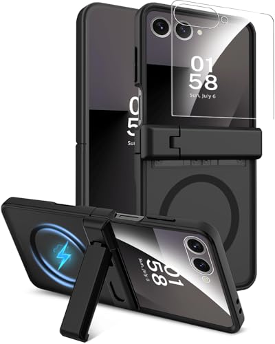 Coque ZFlip7 magnétique Miimall transparente idéale pour les appels vidéo