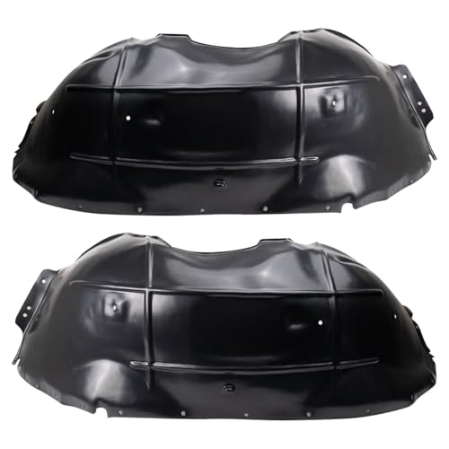 Image of TRQ Front Driver and Passenger Side Inner Fender Liner Set Compatible with 2015-2020 Cadillac Escalade