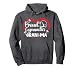 Proud Gymnastics Grandma Heart Grandma Of A Gymnast Grandma Pullover Hoodie