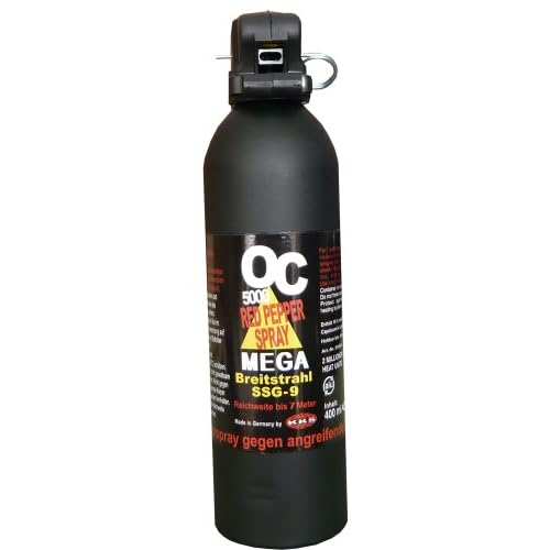 shoot-club24 Pfefferspray OC 5000 Breitstrahl 400 ml, SSG-9 (2178)