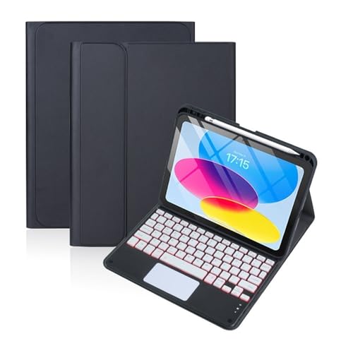 Funda de cuero con teclado táctil retroiluminado para iPad Air 4 5 y iPad Air 11 2025