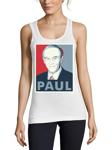 Débardeur coton Ron Paul blanc fini les hauts basiques sans âme