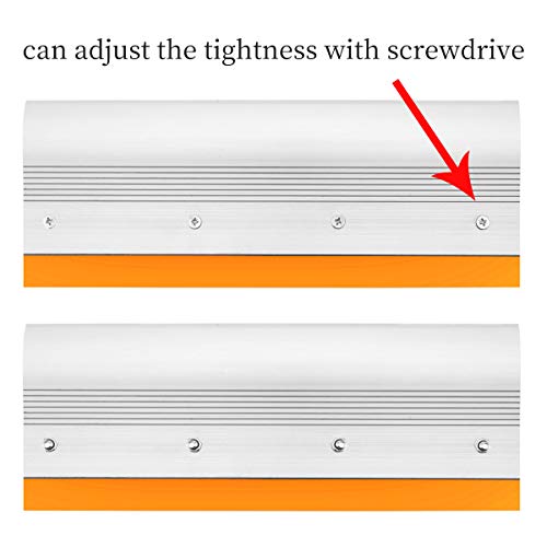 image for Worown 13.7 Inch Aluminum Handle Screen Printing Squeegee, 75 Duromete