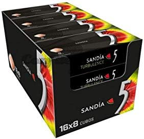 Wrigley's Five Watermelon Chewing Gum in dragees 16 Pack of 8 cubes