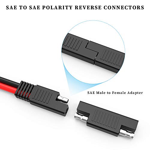 EXTRACTME 10AWG 2 Pin Power Industrial Circular Connector to SAE Adapter Cable, Furion Solar Plug to SAE Connector, Fit for Furrion, Solar Panel Suitcase, Forrest River RV Ports by EXTRACTME - Used condition - Image 5