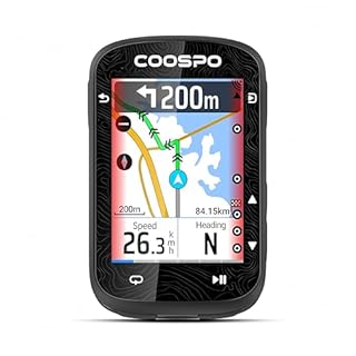 COOSPO Computer per bicicletta GPS con touchscreen colorato CS600, Bicicletta wireless impermeabile IPX7 con Bluetooth/ANT+, navigazione per percorso, supporta radar per bicicletta & autonomia 36H