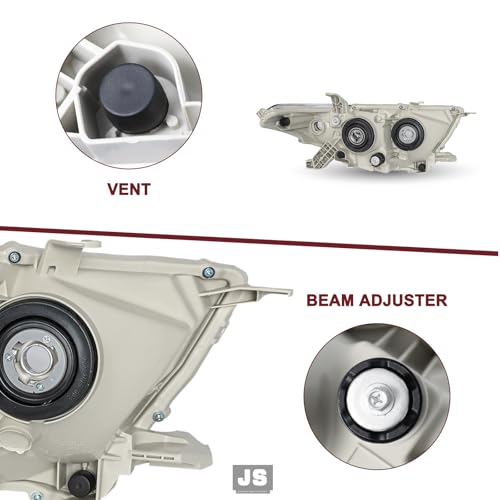 Image of JSBOYAT Halogen Headlight Assembly Fits for 2011-2013 Toyota Highlander