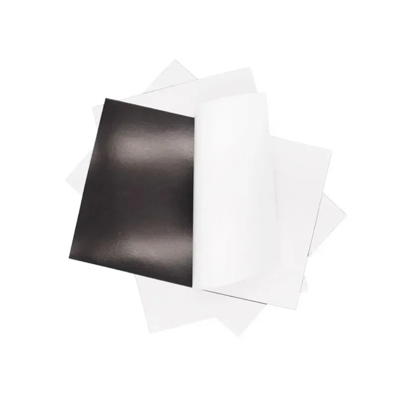 Fridge Magnet Maker Gumowe arkusze magnetyczne z magnesami Czarne maty magnetyczne do cięcia w lodówce magnetyczne z jednej strony 0,5 mm Photo Magnet Machine(5pcs)
