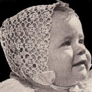 Antique Tatted Baby Cap Hat Bonnet 