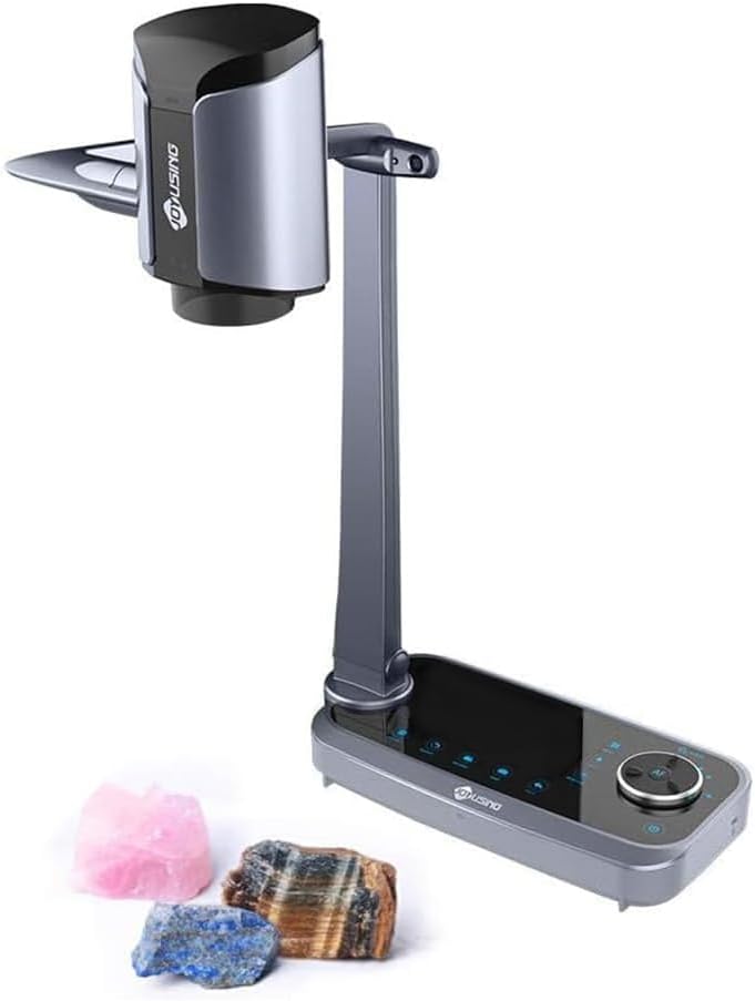 V1X-4K 4K Ultra HD 13.0MP Document Camera, 12x Optical Zoom & 10x Digital Zoom Visualiser with 5'' LCD Preview Screen
