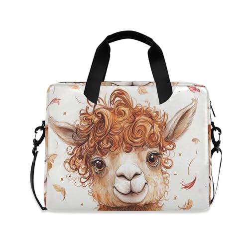 Maletín para portátil Cute Llama 13 a 15.6 pulgadas miniatura 1