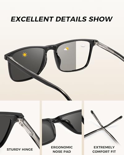 Square Polarized Sunglasses for Men Driving Sun glasses UV400 Protection Lens Sunglasses3