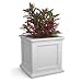 Mayne 5825W Fairfield Patio Planter, White, 20-Inch
