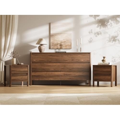 Stylish Walnut 3-Piece Bedroom Set