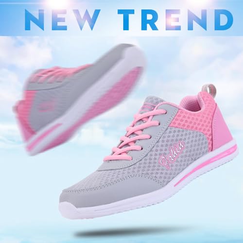 Womens Orthopedic Bowling Shoes, Slip On Breathable Mesh Tennis Shoes, Lightweight Comfortable Soft Soles for Sports & Daily wear2