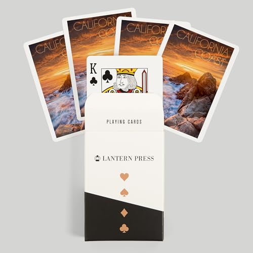 Lantern Press California Coast con 52 Cartas Poker miniatura 6
