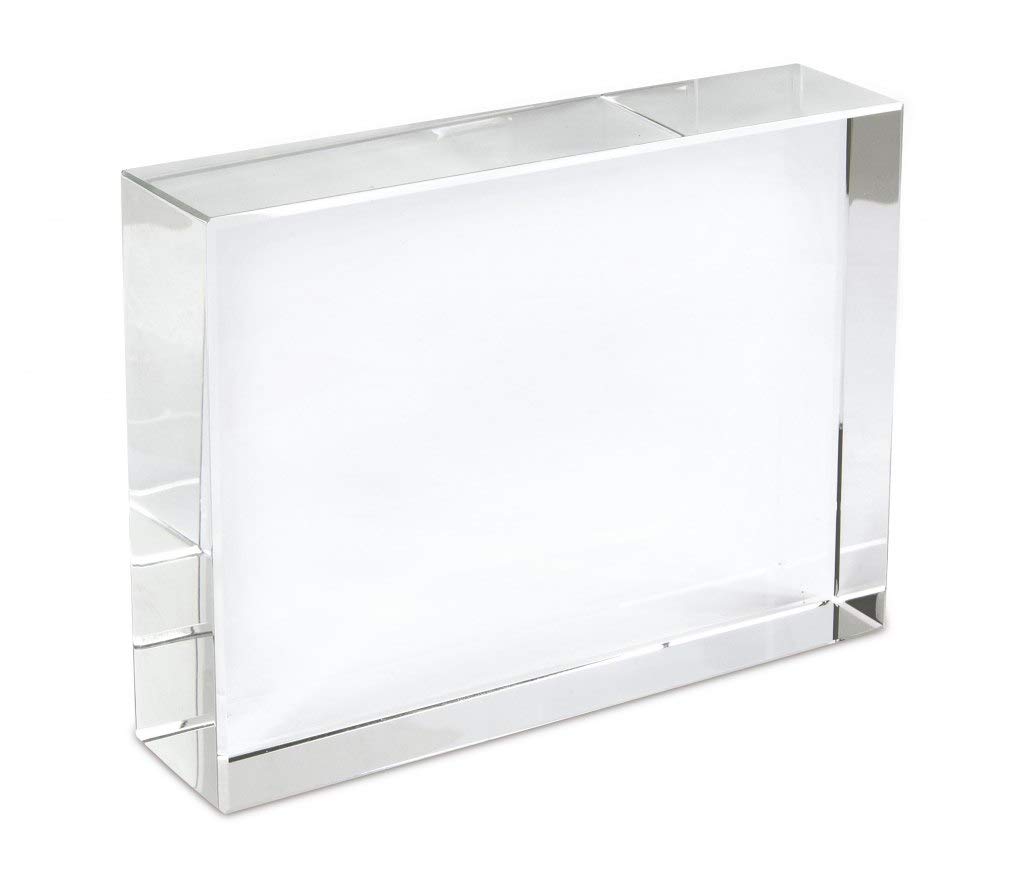 Fermacarte rettangolare cristallo cod.EL35386 cm 10x16x3h by Varotto & Co.