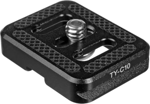 Sirui TY-C10 Piastra a sgancio rapido (alluminio, 1/4', 30x38mm, 15g, compatibile Arca-Swiss) Nero