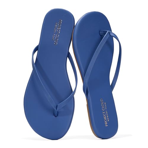 Image of Project Cloud Flip Flops for Women Footwear- Lightweight and Memory Foam Insole Sandals for Women 2026 - Durable Non-Slip Beach Essentials Flats for Women Sandals (Foundations)