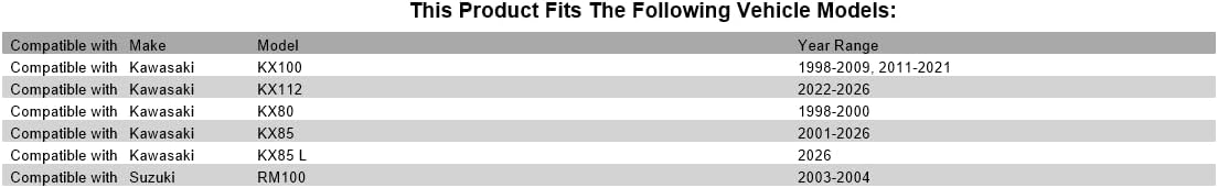 Tusk Clutch Kit Compatible with Kawasaki KX85 2001-2025/KX100 1998-2021