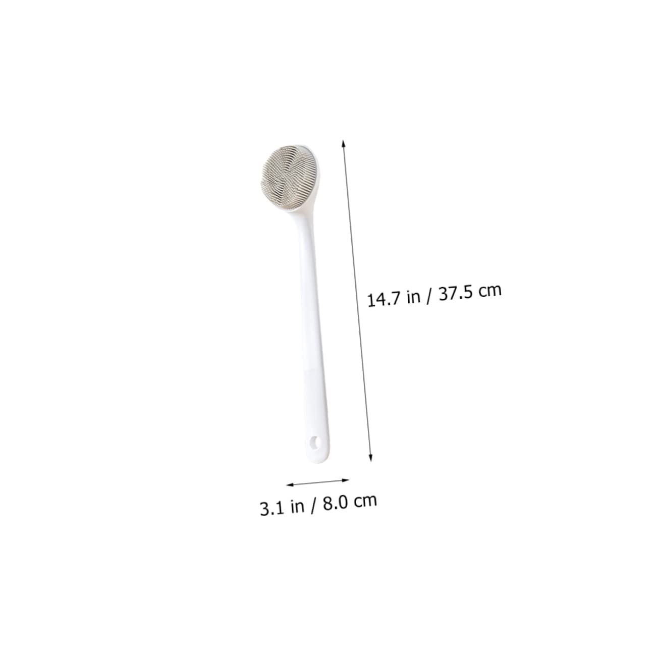 FRCOLOR 3 Piezas Cepillo De Silicona Para Fregar Exfoliante De Espalda De Silicona Cepillo Trasero De Silicona Depurador Cepillar Cepillo De Baño Tómate Un Baño Gel De Sílice