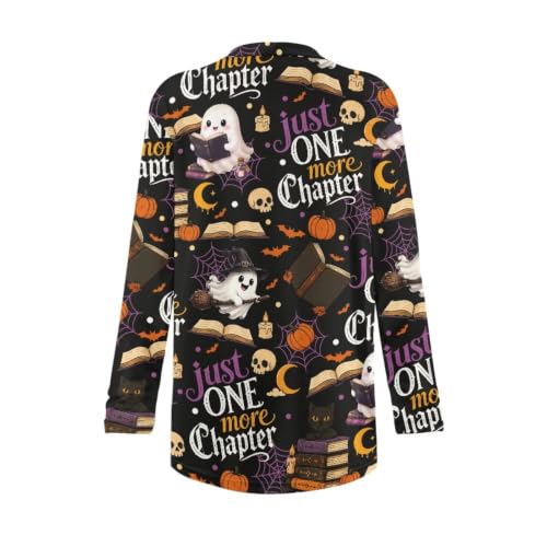 Image of Fall Maple Leaf Cardigan Sweaters for Women Long Sleeve Cardigan Soft Drape Open Front Dusters V-Neck Jackets Dressy