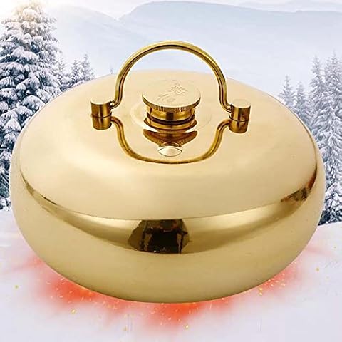 Verdickt Kupfer Wärmflasche Zur Schmerzlinderung Tragbar Hause Büro Handwärmer Wärmflaschen Cover