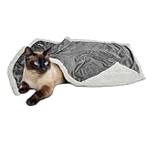 Kritter Planet Manta de forro polar para perros, lavable, suave, mullida, de felpa Sherpa, manta para perros grandes, medianos y pequeños, cachorros, perros y gatos, 114 x 76 cm