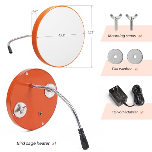 Image of Bird Cage Heater for Parakeets, Indoor Heated Pad 18W Birds Heater with Thermostatically Controlled, Bird Warmer for Parakeets, Parrots, Exotic Pet Birds