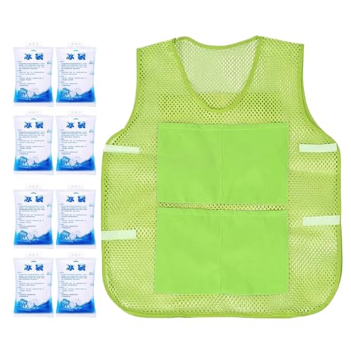 Refrescante Chaleco - Chaqueta | Vejiga Acondicionada Por Aire | Ropa Recustable | Ropa Ajustable Con Regulación Personal Para Ajuste Viajes Deportivos Al Aire Libre Trabajo De Verano