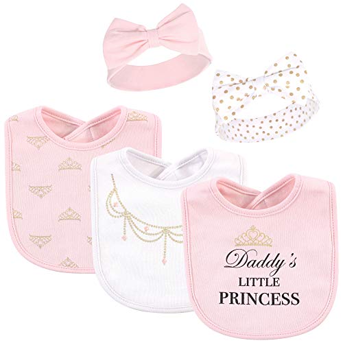 Image of Little Treasure baby-girls Bib and Headband Set
