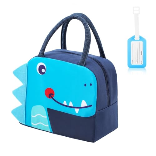 Sac isotherme enfant à motif dinosaure avec étiquette – Image 9