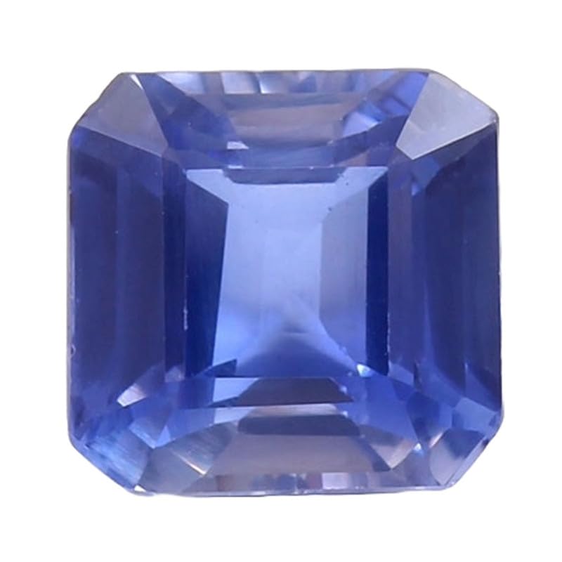 Saphir bleu naturel carré 10x10mm princesse pour création bijoux