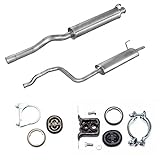 Auspuff Auspuff Komplett mittel/end 80 1.6/2.0 ab 09/1991 70PS-115PS +Montageware