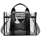 Pastoralist Bolso transparente bolso transparente con asa y correa de hombro desmontable, playa