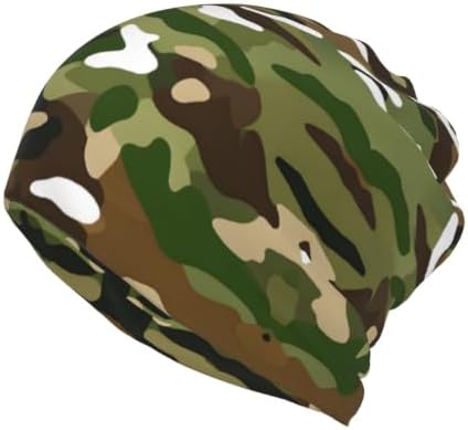 (Abstract Camouflage) Multi-Functional Convertible Brimless Hat for Daily Outdoor Travel Use image 4