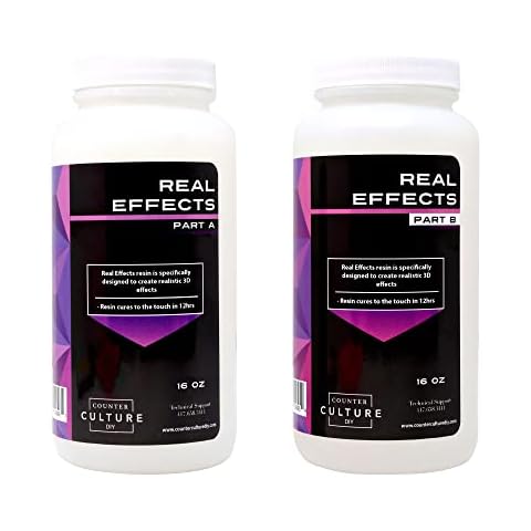 Counter Culture DIY Real Effects High Viscosity Artist Resin, 32 oz Kit, Perfect for 3D and Wave Art Epoxy Supplies Cover
