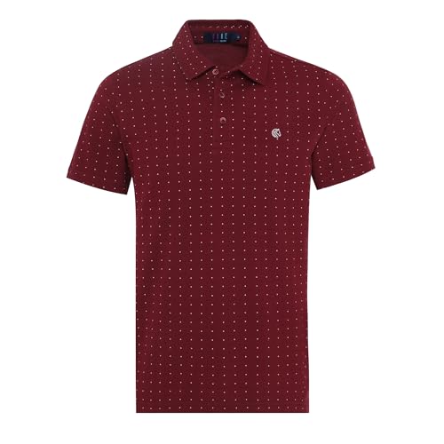 Image of MANE AND MINI Men's Cotton Regular Fit | Pique Polo Neck T Shirt | Half Sleeves Casual Shirt for Men