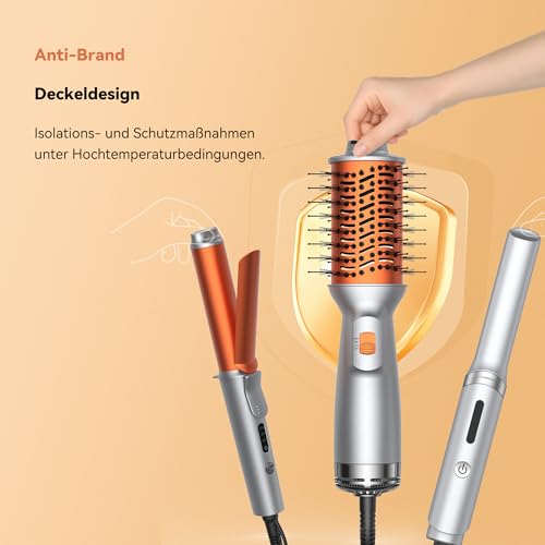 Set de cepillos térmicos de cerámica para moldear el cabello con calor 7