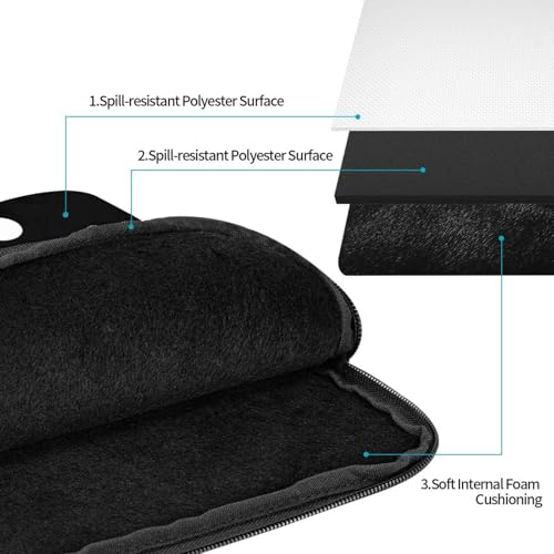 Funda interior para portátil de 12 pulgadas, resistente y portátil miniatura 3