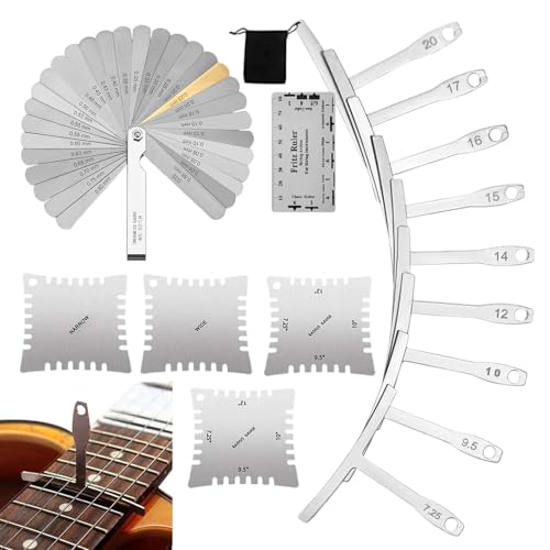 Outil de mesure de guitare haute précision et kit de luthier en acier
