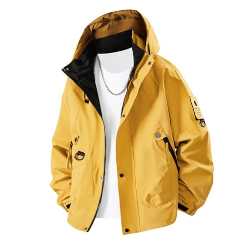 Veste imperméable homme coupe-vent léger pour randonnée et camping plein air
