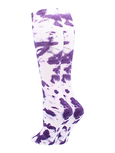 Image of Tie Dye Multisport Tube Socks Soccer Softball Volleyball for Girls Boys Women and Men Youth and Adult