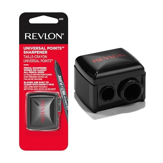 Makeup Sharpener by Revlon for Eyeliner, Lip Liner, and More! Universal Sharpener for All Wooden & Plastic Pencil Sizes